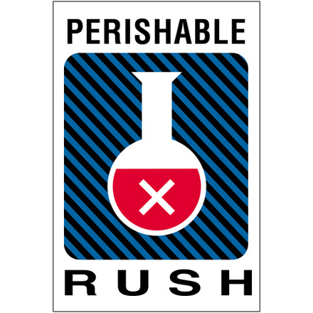 4 x 6" - "Perishable Rush" Labels